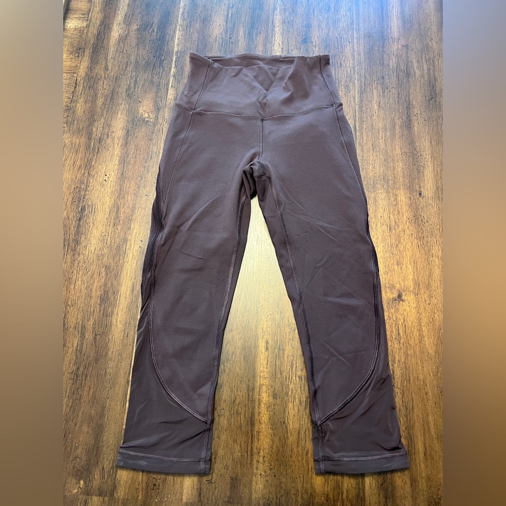 Lululemon marronish-brown crop leggings